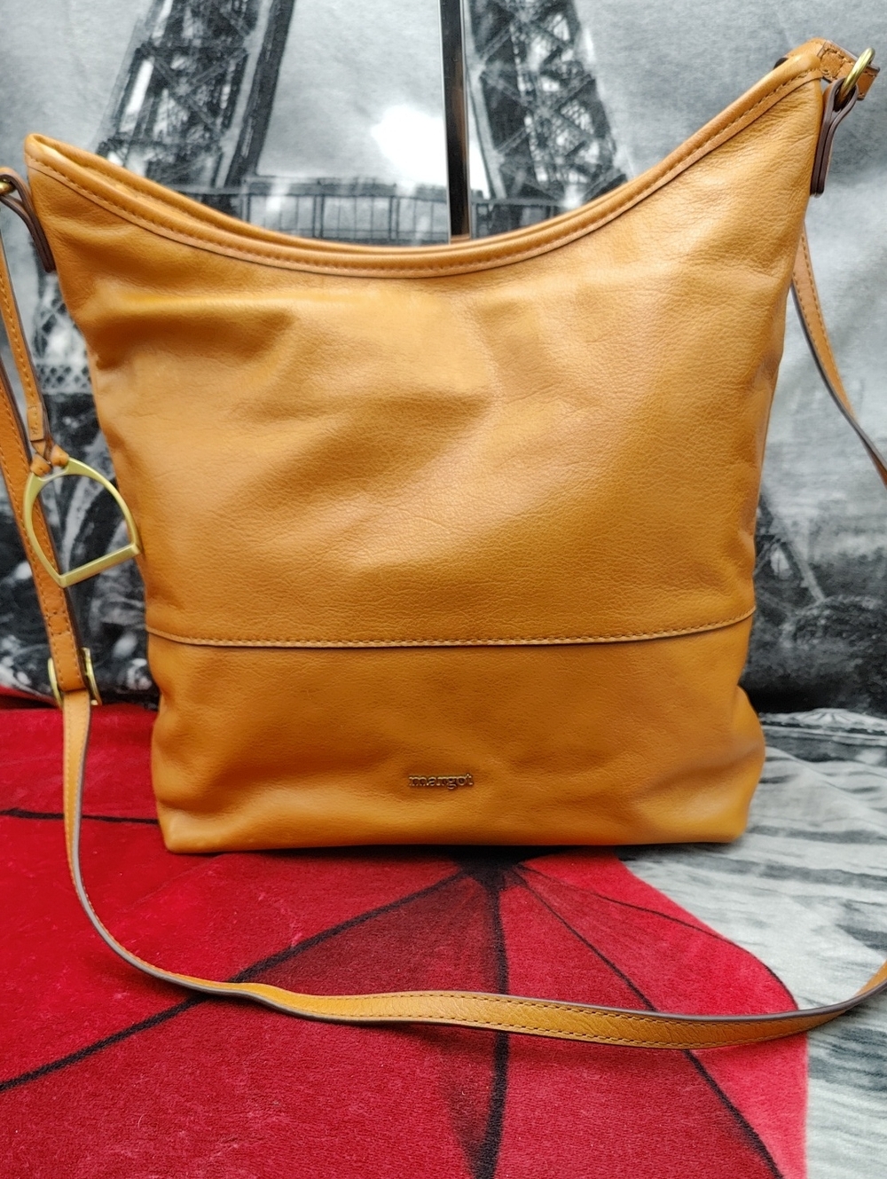 Margot Chester Mango  Leather Bag